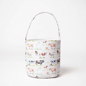 American Farm Company Spring Watercolor Animal Easter Basket